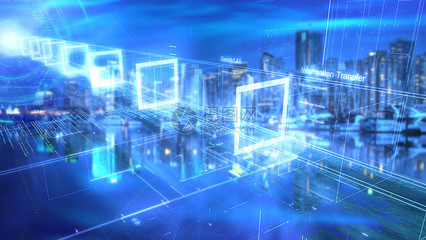 城市科技 电子背景下的未来图景